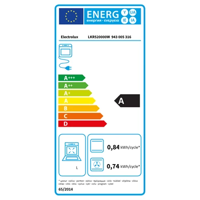 Electrolux LKR520000W fehér kerámialapos tűzhely