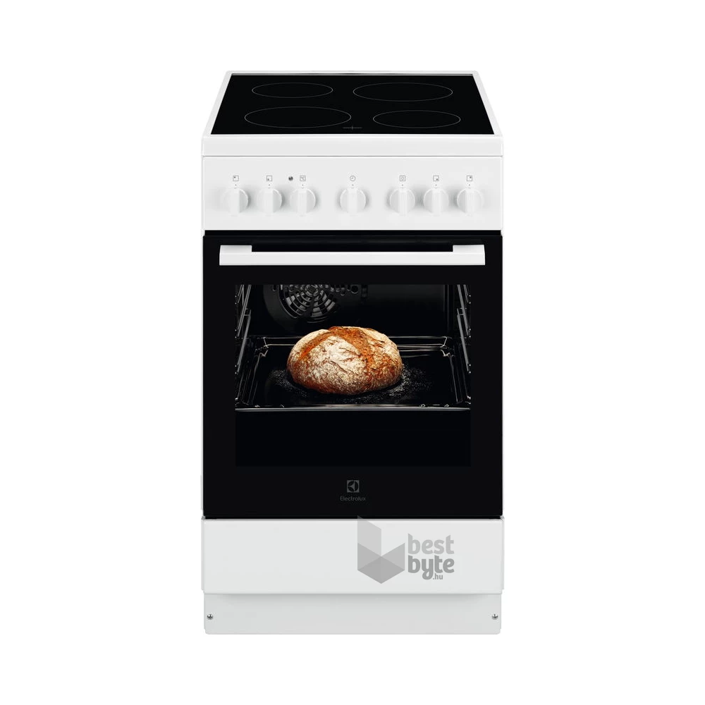 Electrolux LKR520066W fehér, szabadonálló, kerámialapos, elektromos, főzőzóna: 4, sütő:57L, grill, tűzhely