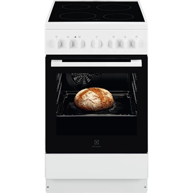 Electrolux LKR520066W fehér, szabadonálló, kerámialapos, elektromos, főzőzóna: 4, sütő:57L, grill, tűzhely (Újszerű)