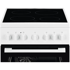 Electrolux LKR520066W fehér, szabadonálló, kerámialapos, elektromos, főzőzóna: 4, sütő:57L, grill, tűzhely (Újszerű)