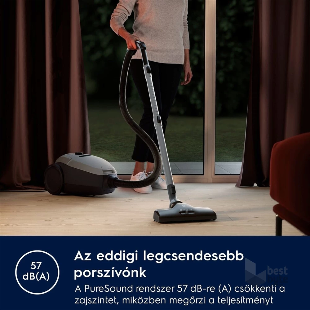 Electrolux PD82-4MG szürke csendes porzsákos porszívó