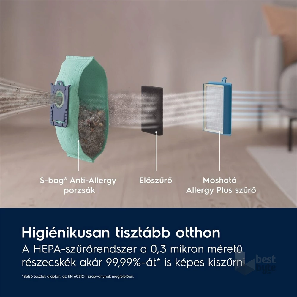 Electrolux PD82-ALRG Pure D8.2 fehér porzsákos porszívó