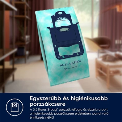 Electrolux PD82-ALRG Pure D8.2 fehér porzsákos porszívó