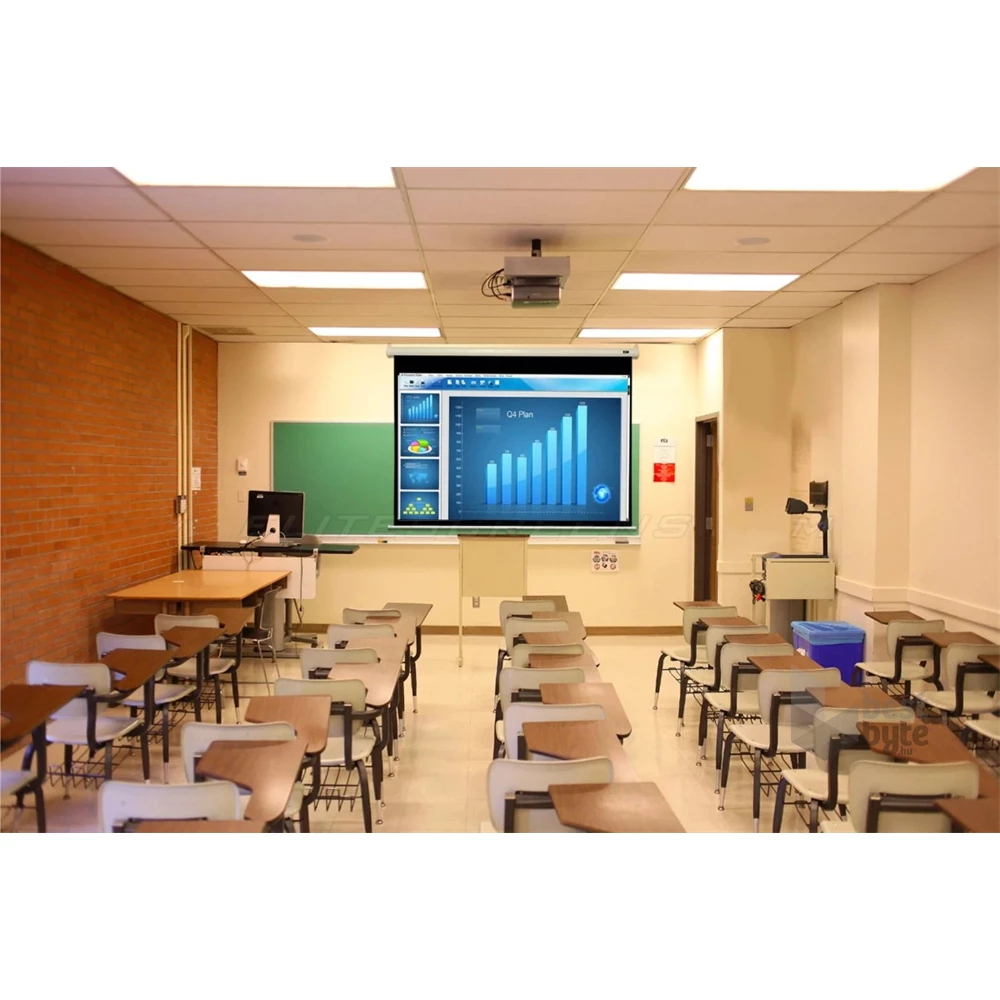 EliteScreens M150XWH2 150" (16:9) 332x187cm fehér vázzal manuális fali vetítővászon