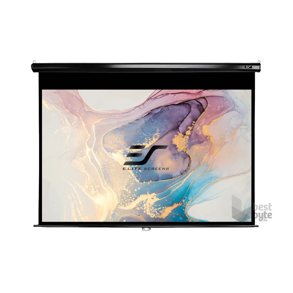 EliteScreens M84UWH 84" (16:9) 185x104cm fekete vázzal manuális fali vetítővászon