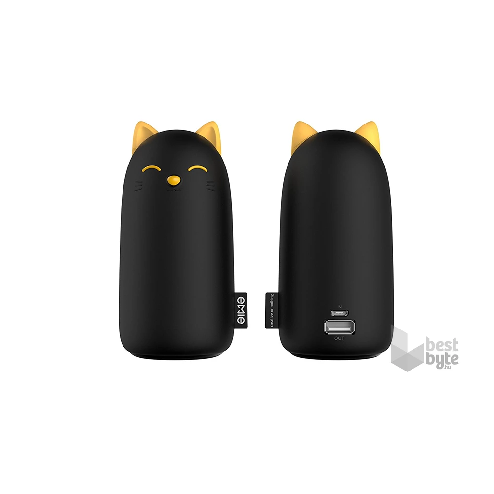 Emie Kitten 10000mAh fekete power bank
