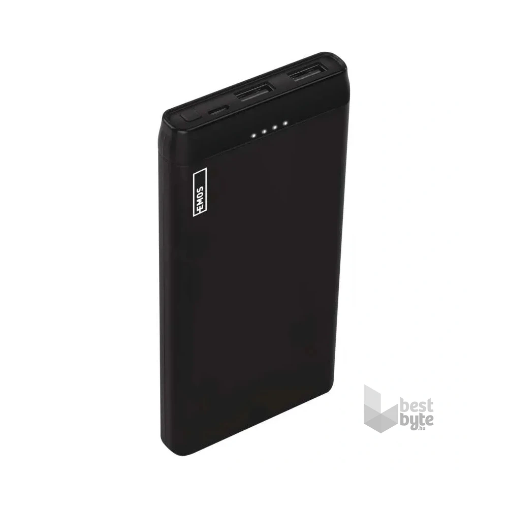 Emos B0526B ALPHA 10S, 10000 mAh, 10 W, fekete power bank