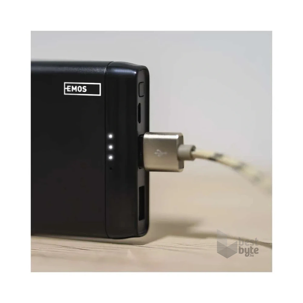 Emos B0526B ALPHA 10S, 10000 mAh, 10 W, fekete power bank
