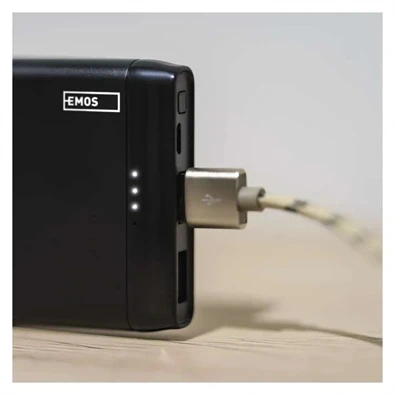 Emos B0526B ALPHA 10S, 10000 mAh, 10 W, fekete power bank