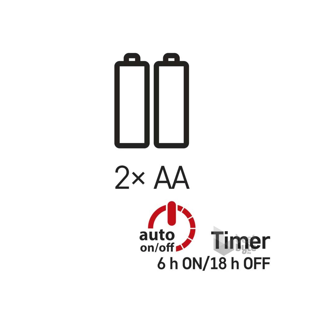 Emos D3AW07 LED 1,9 m/20LED/beltéri/időzítős/2xAA/meleg fehér nano karácsonyi LED fényfüzér