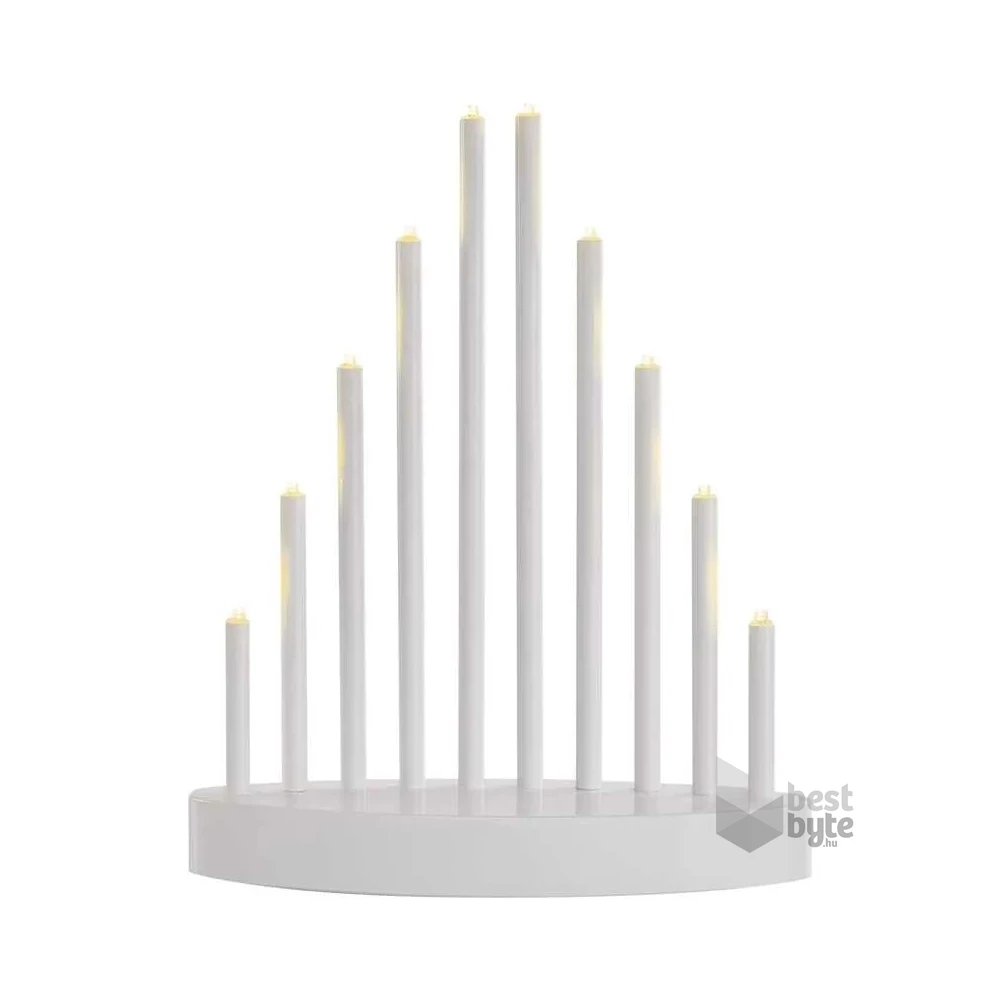 Emos DCAW01 24,5 cm 3x AA beltéri meleg fehér időzítős fehér LED gyertyatartó