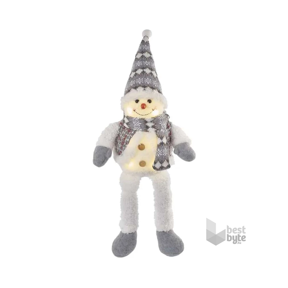 Emos DCFW02 31 cm, 3× AA beltéri meleg fehér LED karácsonyi ülő hóember