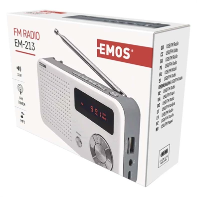 Emos E0086 EM-213 MP3-as, USB-s rádió