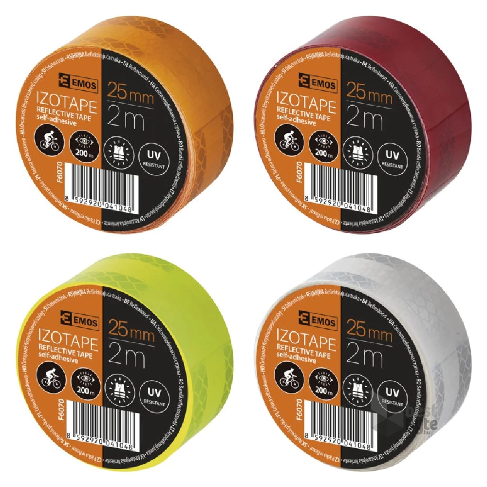 Emos F6070 25 mm x 2 m öntapadós fényvisszaverő szalag