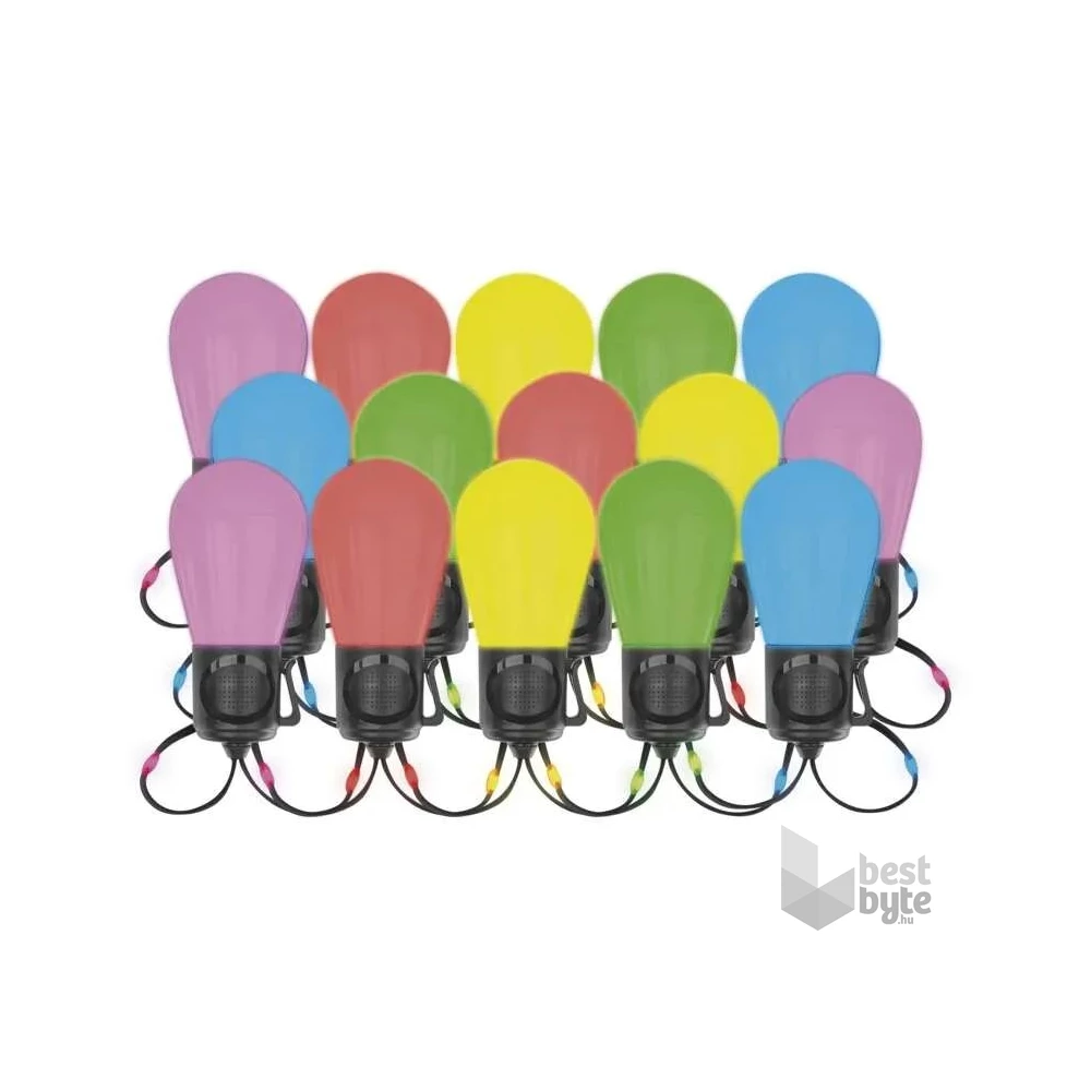 Emos GoSmart 15x parti izzók, 15 m, kültéri és beltéri, RGBIC WiFi LED fényfüzér