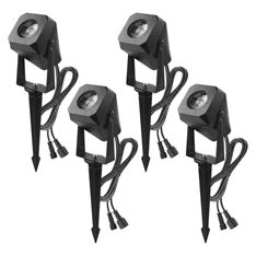 Emos GoSmart 4 darabos, 7 W, RGBIC dimmelhető, WiFi kültéri LED spotlámpa, kezdő készlet Emos GoSmart 4 darabos, 7 W, RGBIC dimmelhető, WiFi kültéri LED spotlámpa, kezdő készlet