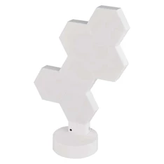 Emos GoSmart Hexagon fehér, 6 részből álló, RGBIC dimmelhető, WiFi LED asztali lámpa