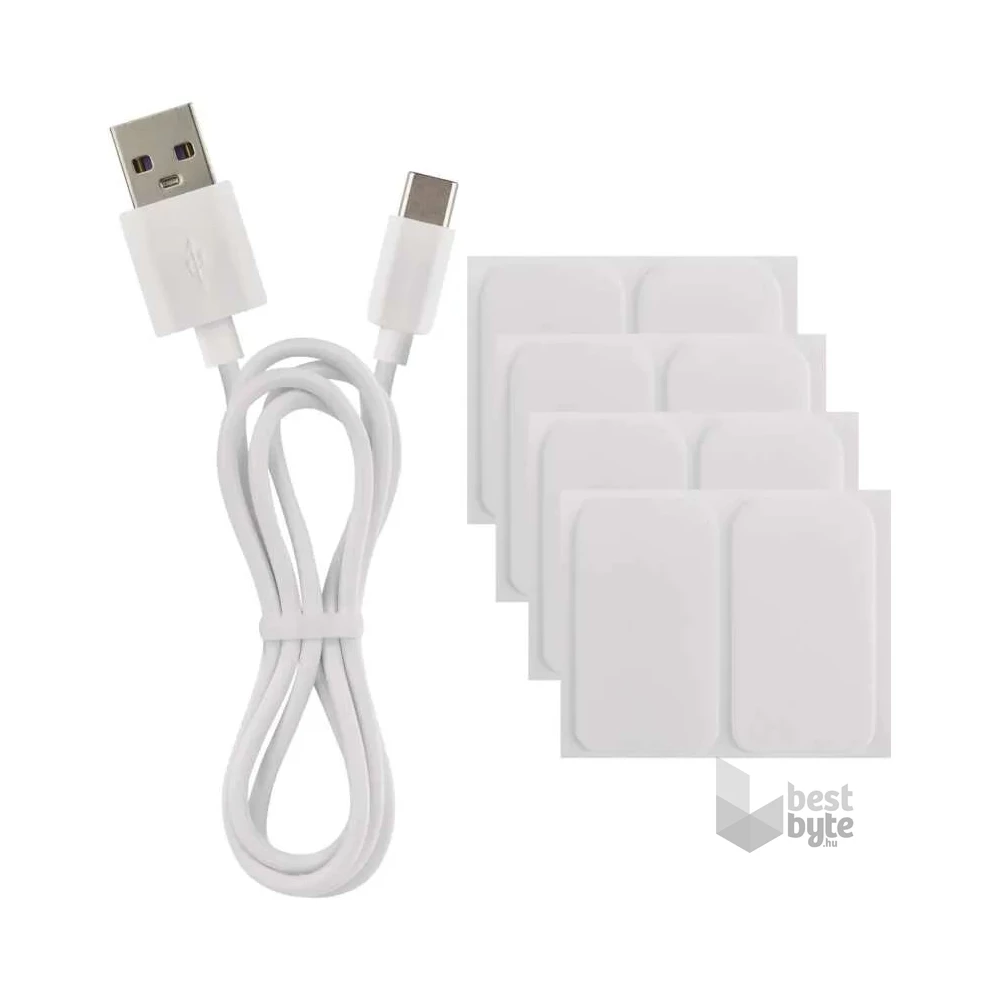 Emos GoSmart Hexagon fehér, 6 részből álló, RGBIC dimmelhető, WiFi LED asztali lámpa