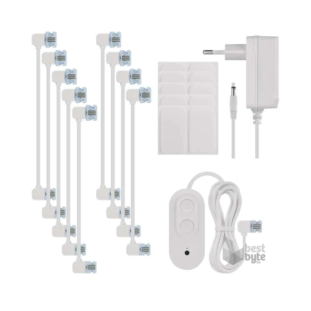 Emos GoSmart Hexagon, indító készlet, 10 rész, 19 W, RGBIC dimmelhető, WiFi LED lámpa