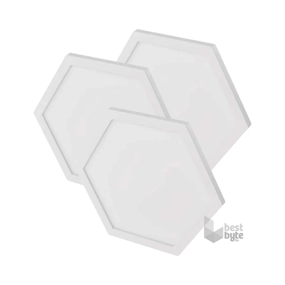 Emos GoSmart Hexagon, kiegészítő készlet,3 rész, 1,8 W, RGBIC dimmelhető, WiFi LED lámpa