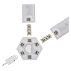 Emos GoSmart Lines fehér, 9 részből álló, 34 W, RGBIC dimmelhető, WiFi LED lámpa