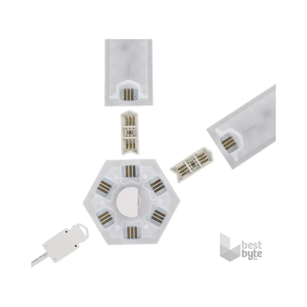 Emos GoSmart Lines fehér, 9 részből álló, 34 W, RGBIC dimmelhető, WiFi LED lámpa