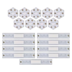 Emos GoSmart Lines fehér, 9 részből álló, 34 W, RGBIC dimmelhető, WiFi LED lámpa