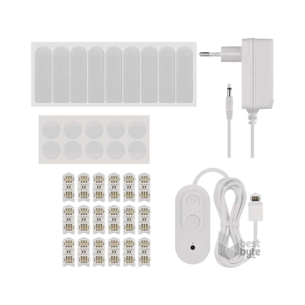 Emos GoSmart Lines fekete, 9 részből álló, 34 W, RGBIC dimmelhető, WiFi LED lámpa
