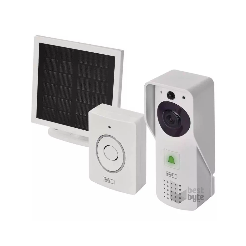 Emos H4030 GoSmart IP-09D DC vezeték nélküli akkumulátoros/napelemes wifi video kaputelefon