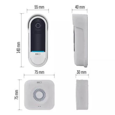 Emos H4032 GoSmart IP-15S DC vezeték nélküli akkumulátoros wifi video kaputelefon