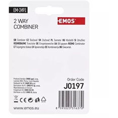 Emos J0197 EU 2491/D193 ferrites háromágú antenna közösítő
