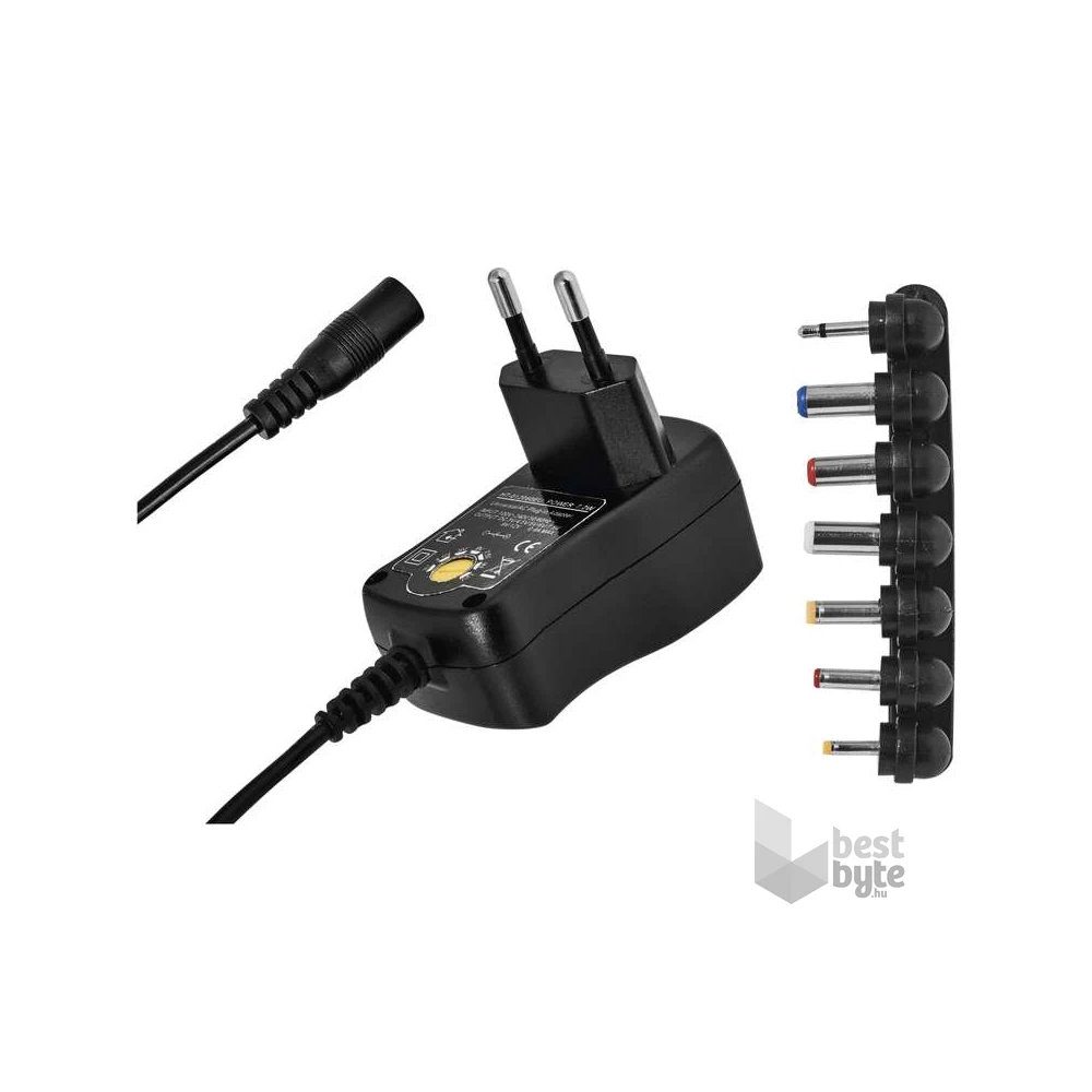 Emos N3110 univerzális 600mA hálózati adapter USB aljzattal