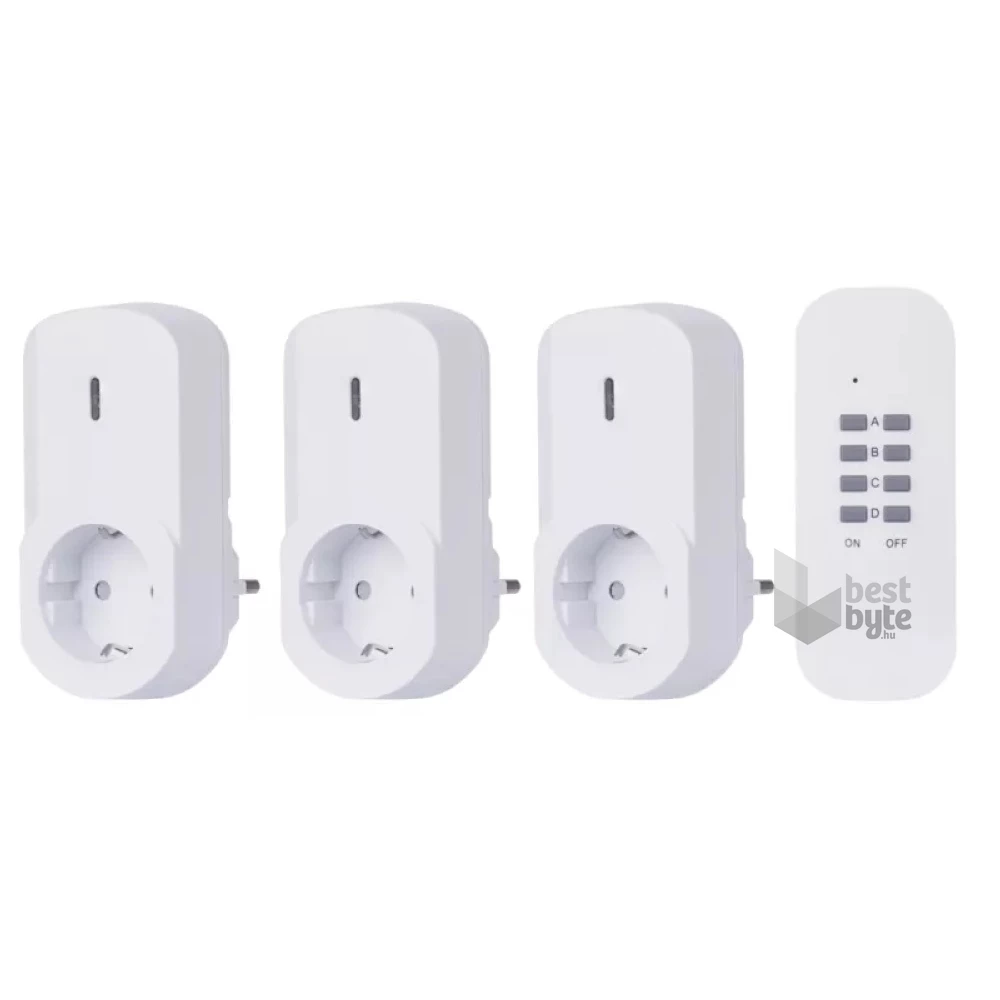 Emos P0069 3db-os távirányítható hálózati aljzat