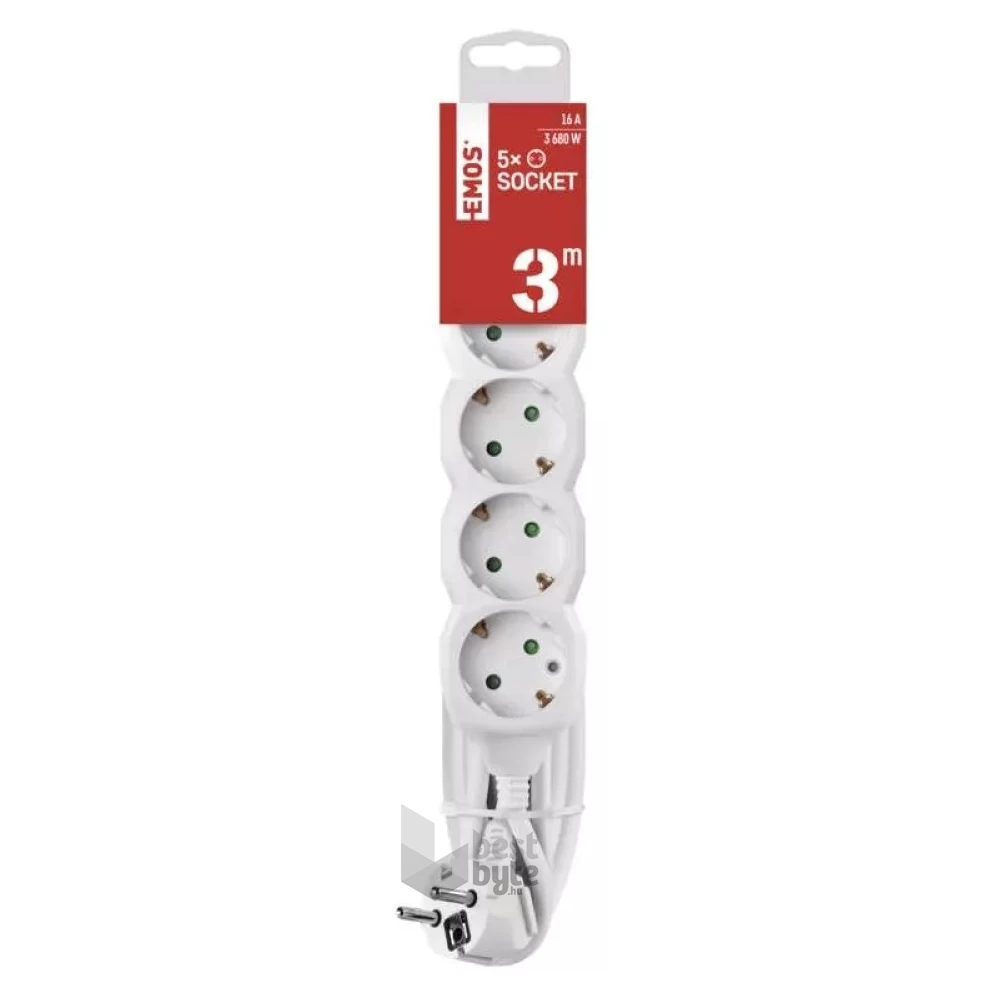 Emos P0523R 5 aljzat 3méter 1,5mm2 hosszabbító