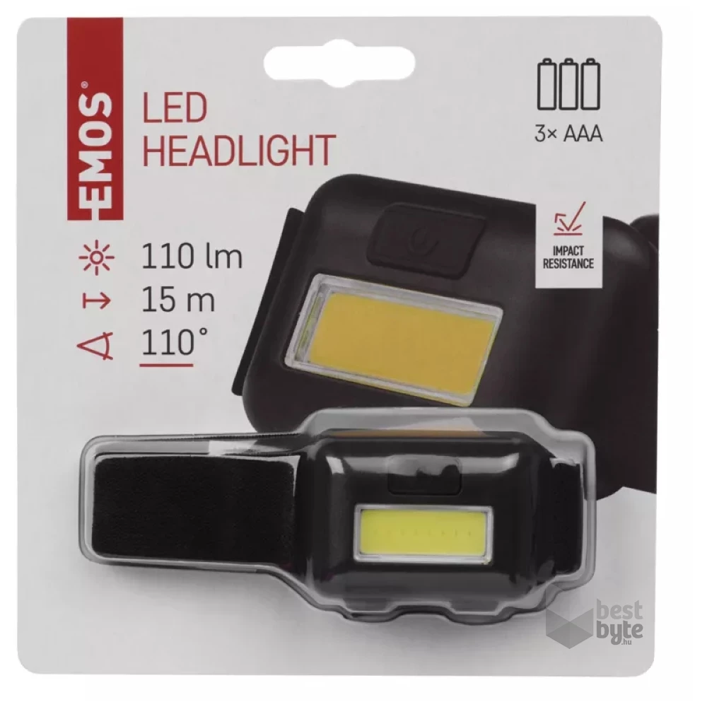 Emos P3537 COB LED 110lm fejlámpa