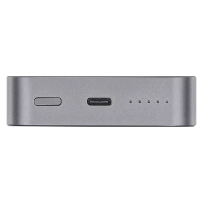 Emos WI 1046, 10 000 mAh, 20 W+Wireless, szürke powerbank