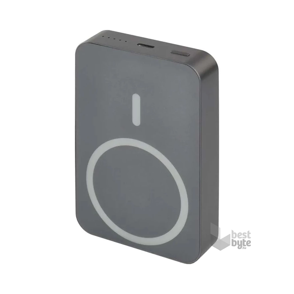 Emos WI 1046, 10 000 mAh, 20 W+Wireless, szürke powerbank