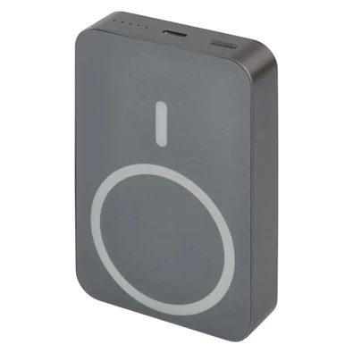 Emos WI 1046, 10 000 mAh, 20 W+Wireless, szürke powerbank