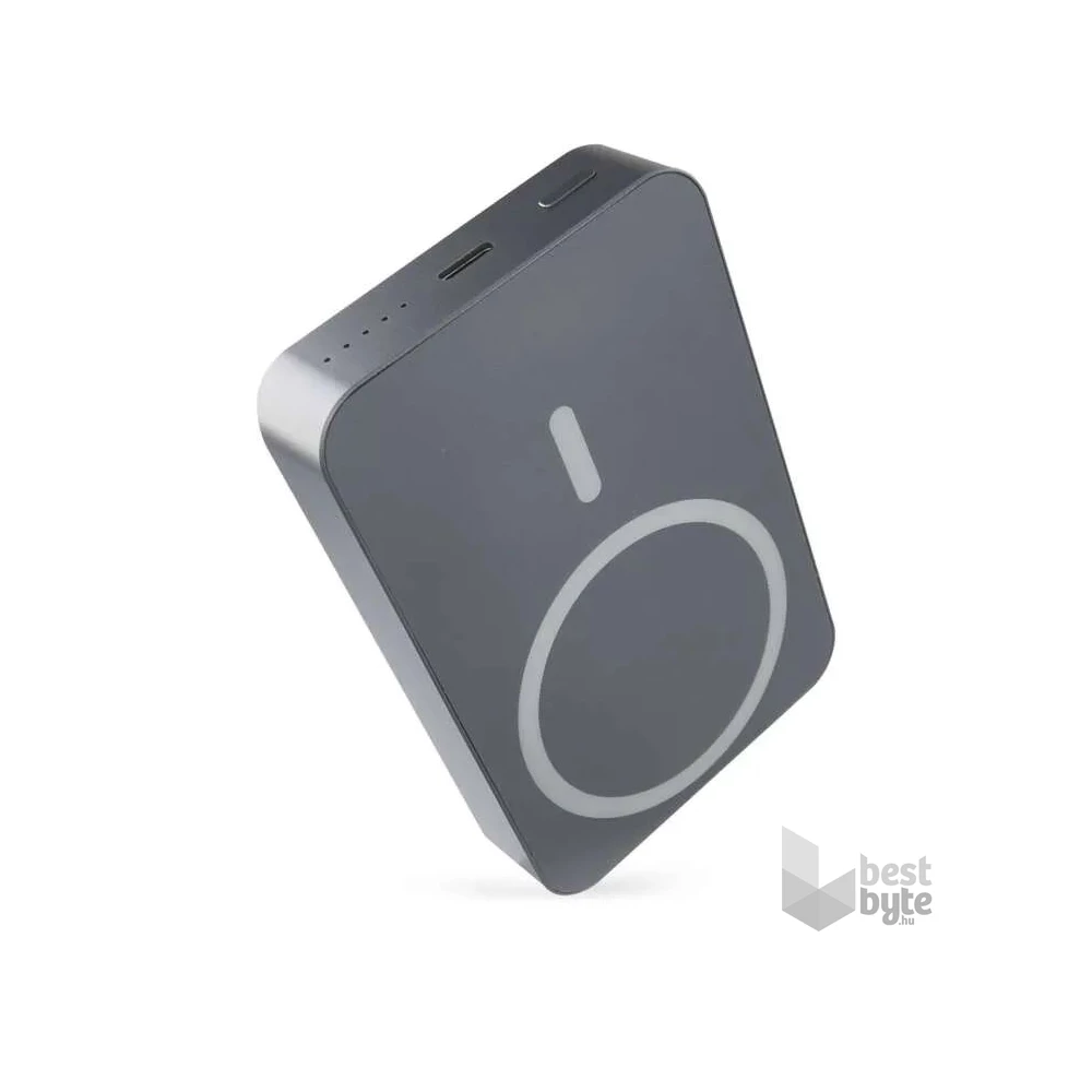 Emos WI 1046, 10 000 mAh, 20 W+Wireless, szürke powerbank