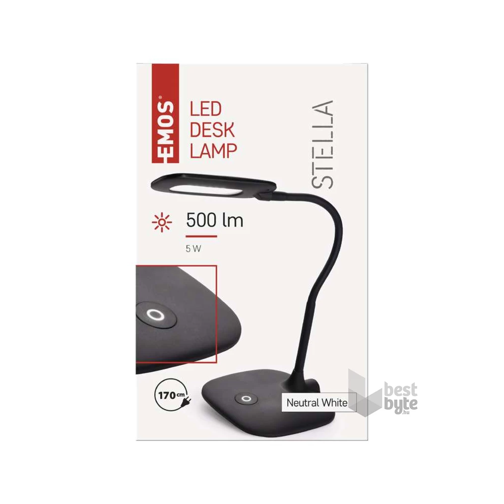 Emos Z7602B LED Stella fekete asztali lámpa