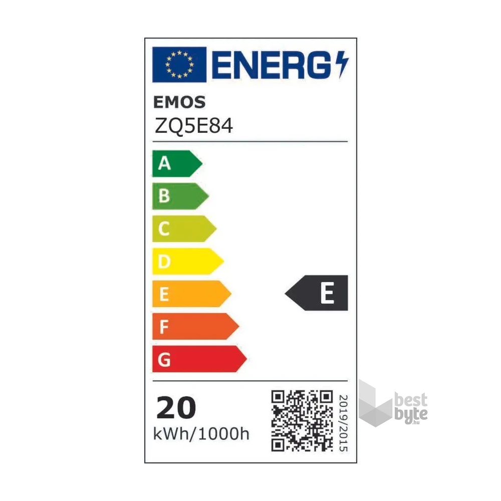 Emos ZQ5E84 A80 E27/20 W (150 W)/2452 lm/hideg fehér classic LED izzó