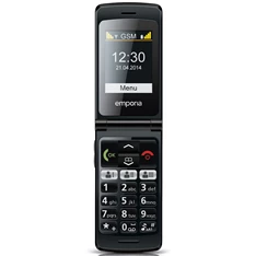 Emporia FLIPbasic F220 fekete mobiltelefon