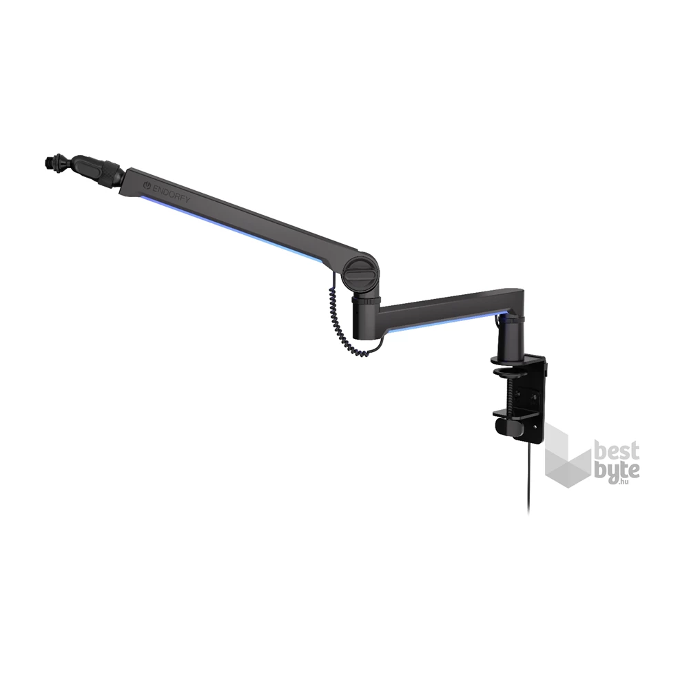 Endorfy Broadcast Low Profile RGB Boom Arm RGB fekete mikrofonállvány