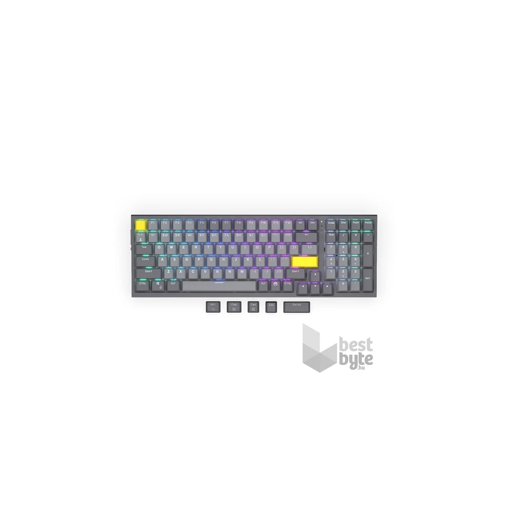 Endorfy Celeris 1800 US RGB (Gateron Yellow Switch) vezeték nélküli mechanikus billentyűzet