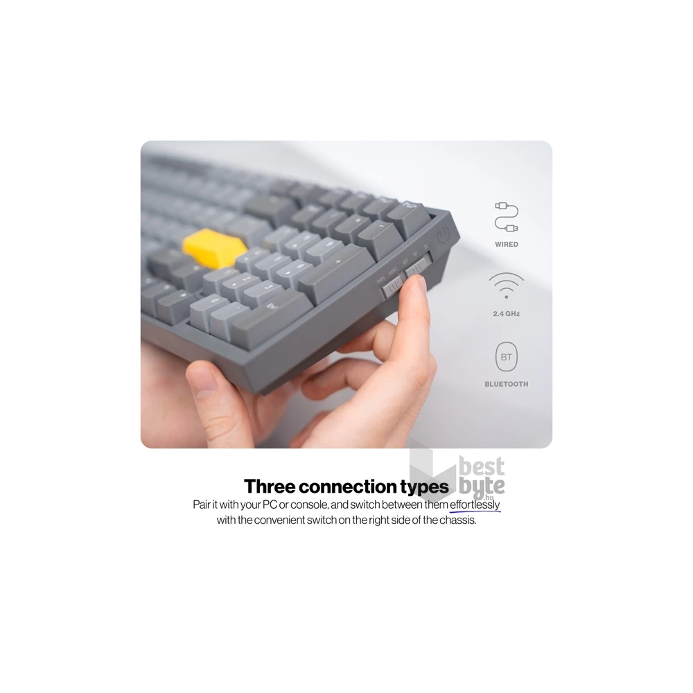Endorfy Celeris 1800 US RGB (Gateron Yellow Switch) vezeték nélküli mechanikus billentyűzet
