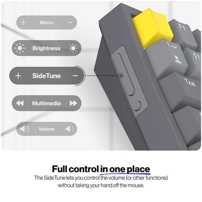 Endorfy Celeris 1800 US RGB (Gateron Yellow Switch) vezeték nélküli mechanikus billentyűzet