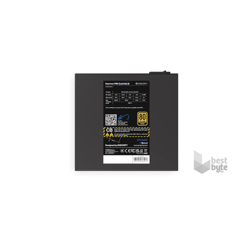 Endorfy Supremo FM5 Gold 650W tápegység