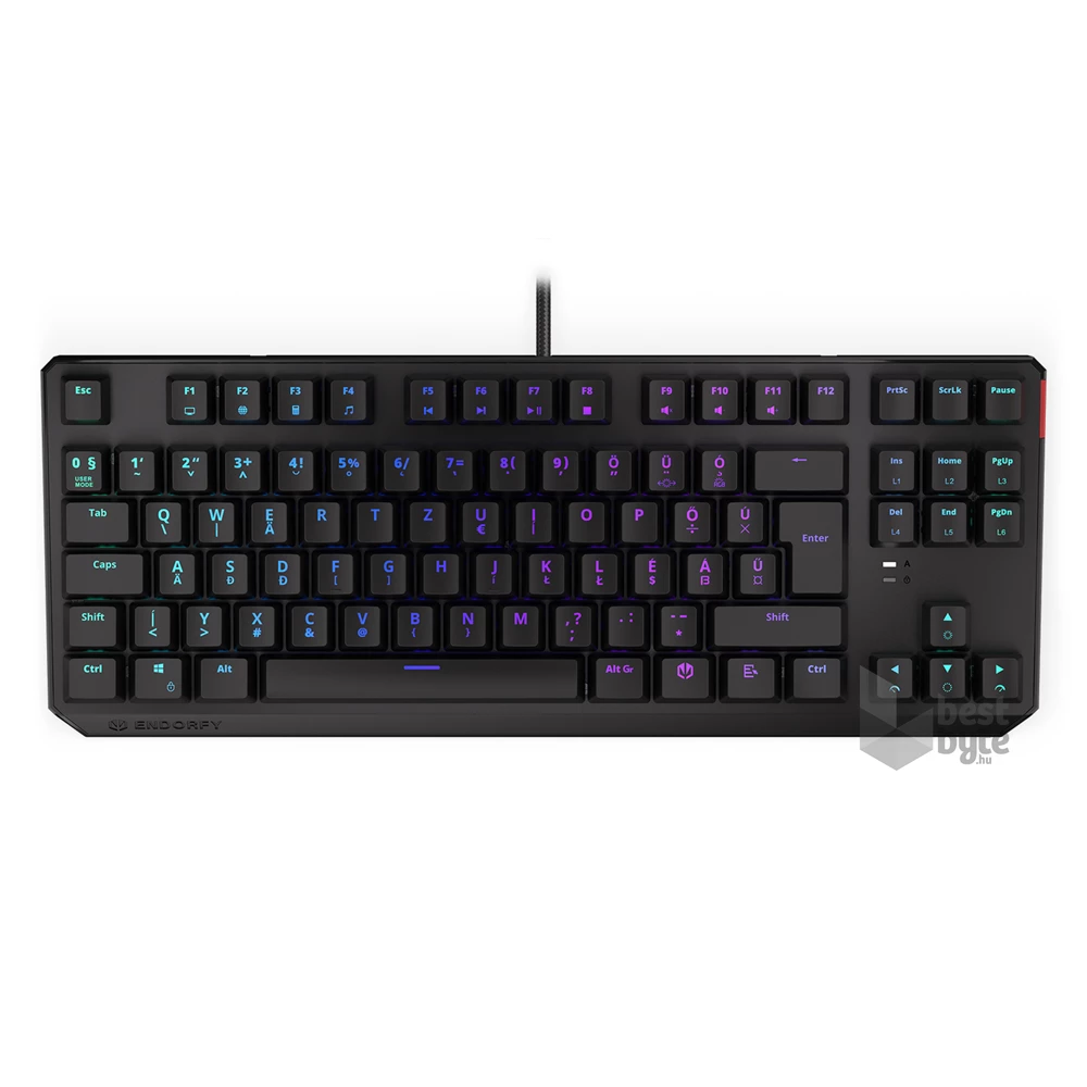 Endorfy Thock TKL HU Kailh Brown Switch billentyűzet