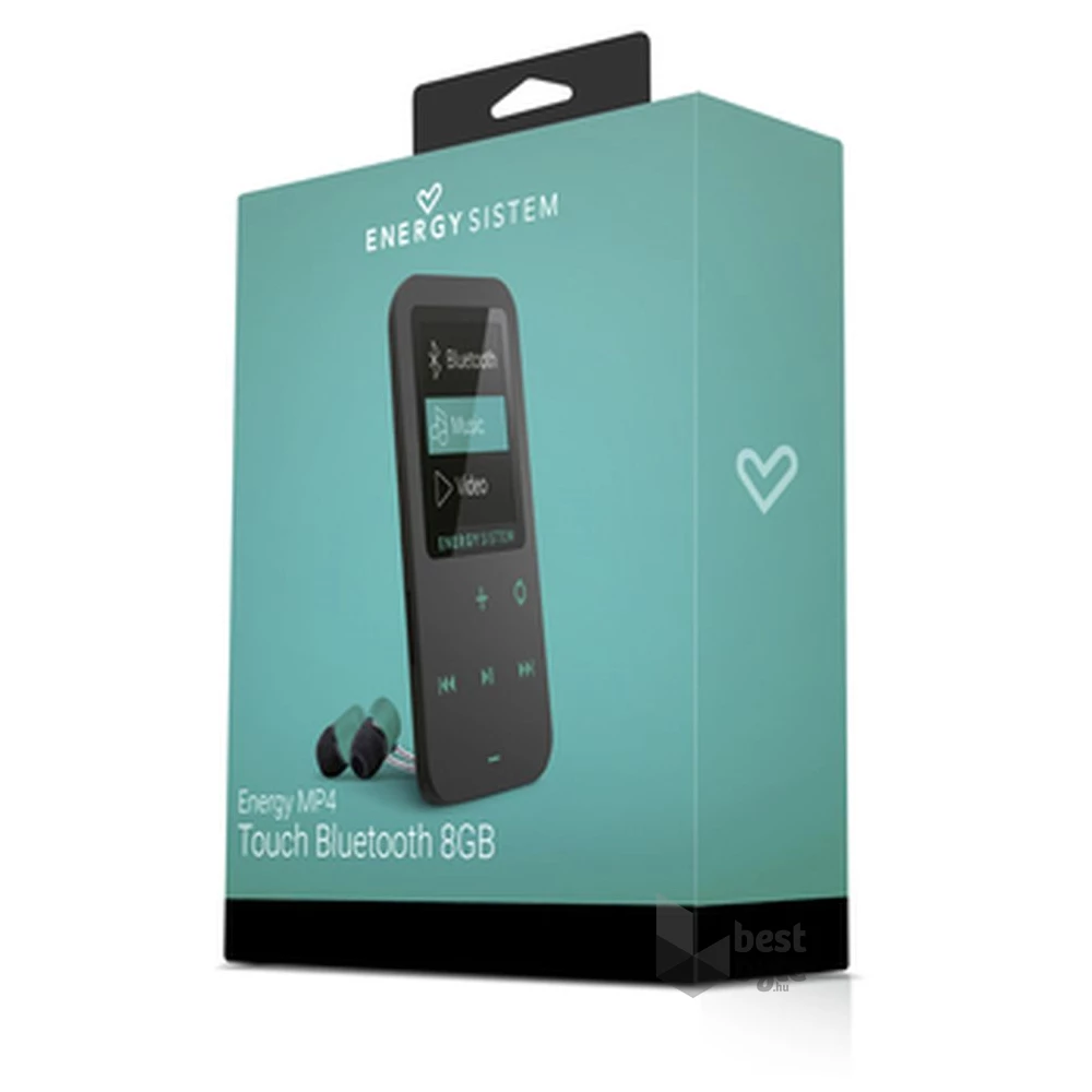 Energy Sistem EN 426461 Touch Bluetooth-os 8GB fekete/mentazöld MP4 lejátszó