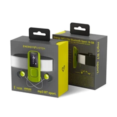 Energy Sistem EN 447244 Clip Sport Bluetooth-os 16GB zöld MP3 lejátszó